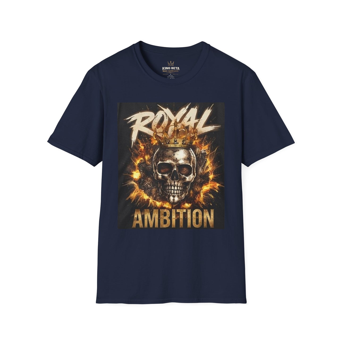 T-Shirt — "Royal Ambition" Skull Crown Graphic Tee