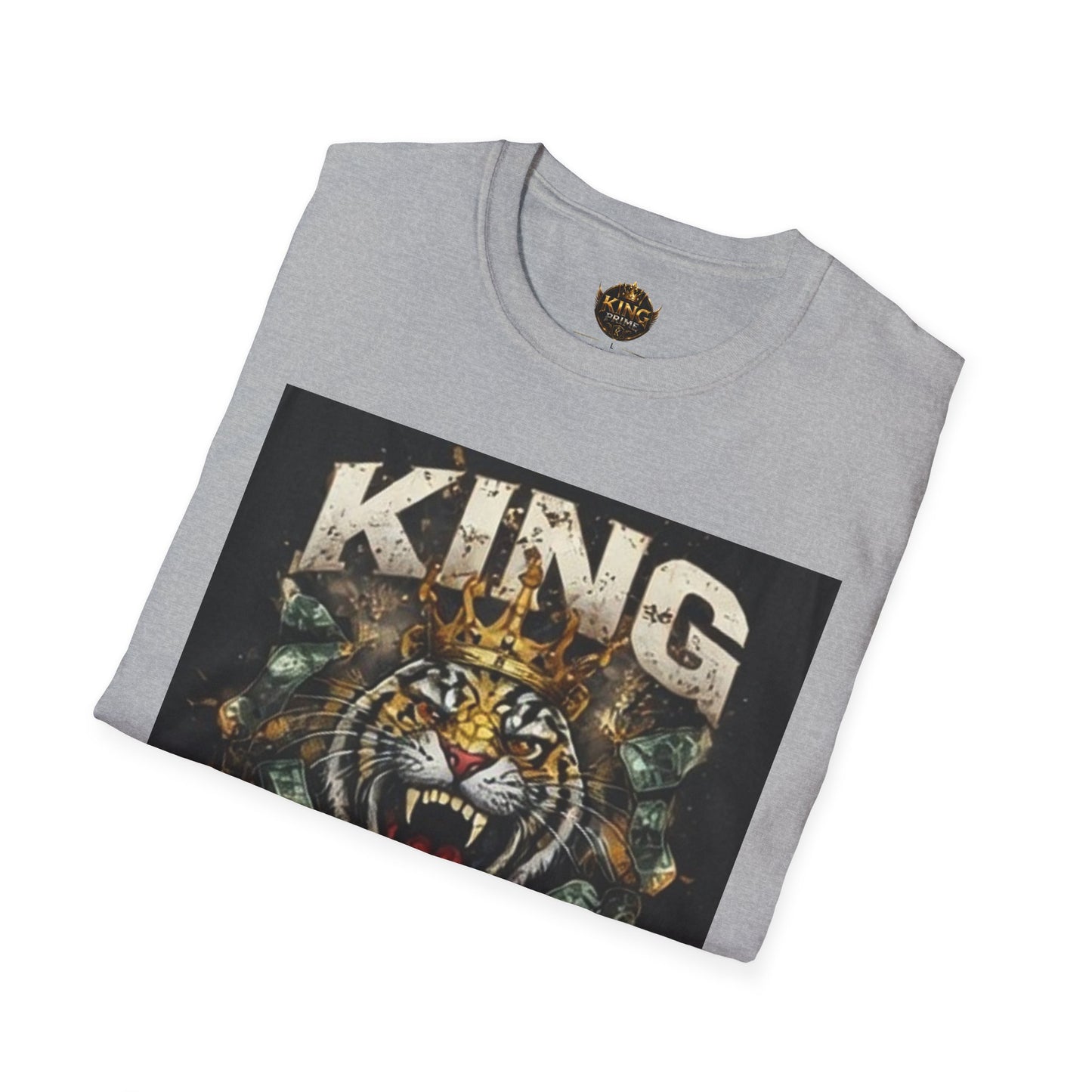 King Mentality Tiger T-Shirt — Bold Vintage Roaring Tiger Graphic Tee
