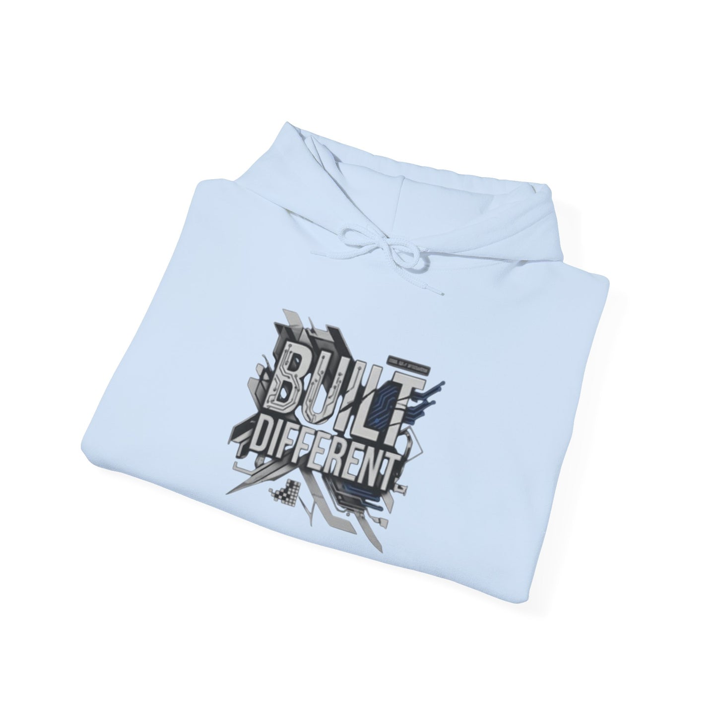 Built Different Hoodie — Tech Circuit Graphic Pullover