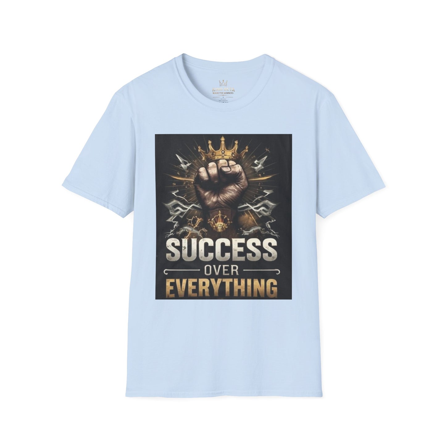 Success Over Everything T-Shirt — Motivational Crown Fist Graphic Tee