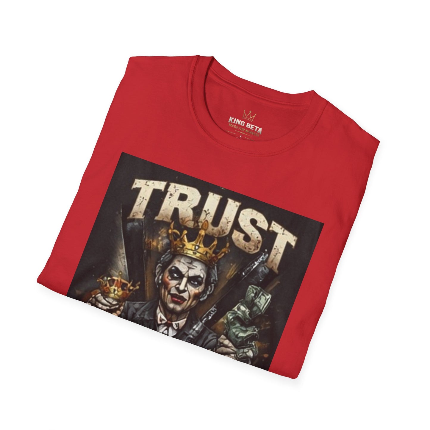 Trust No One T-Shirt — Dark Joker Crown Graphic Tee