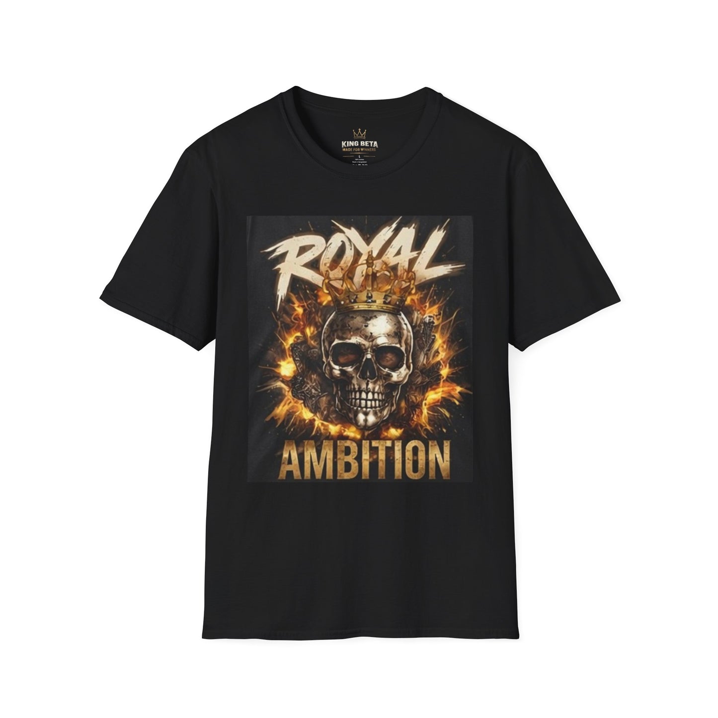 T-Shirt — "Royal Ambition" Skull Crown Graphic Tee