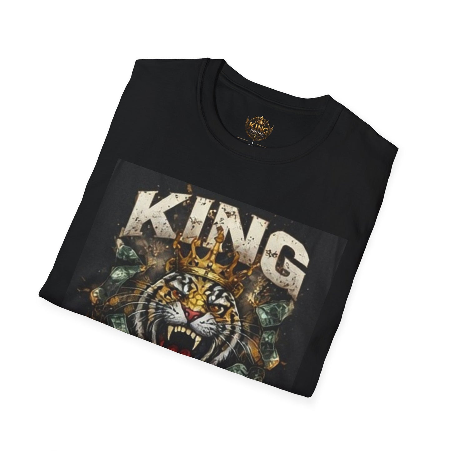 King Mentality Tiger T-Shirt — Bold Vintage Roaring Tiger Graphic Tee