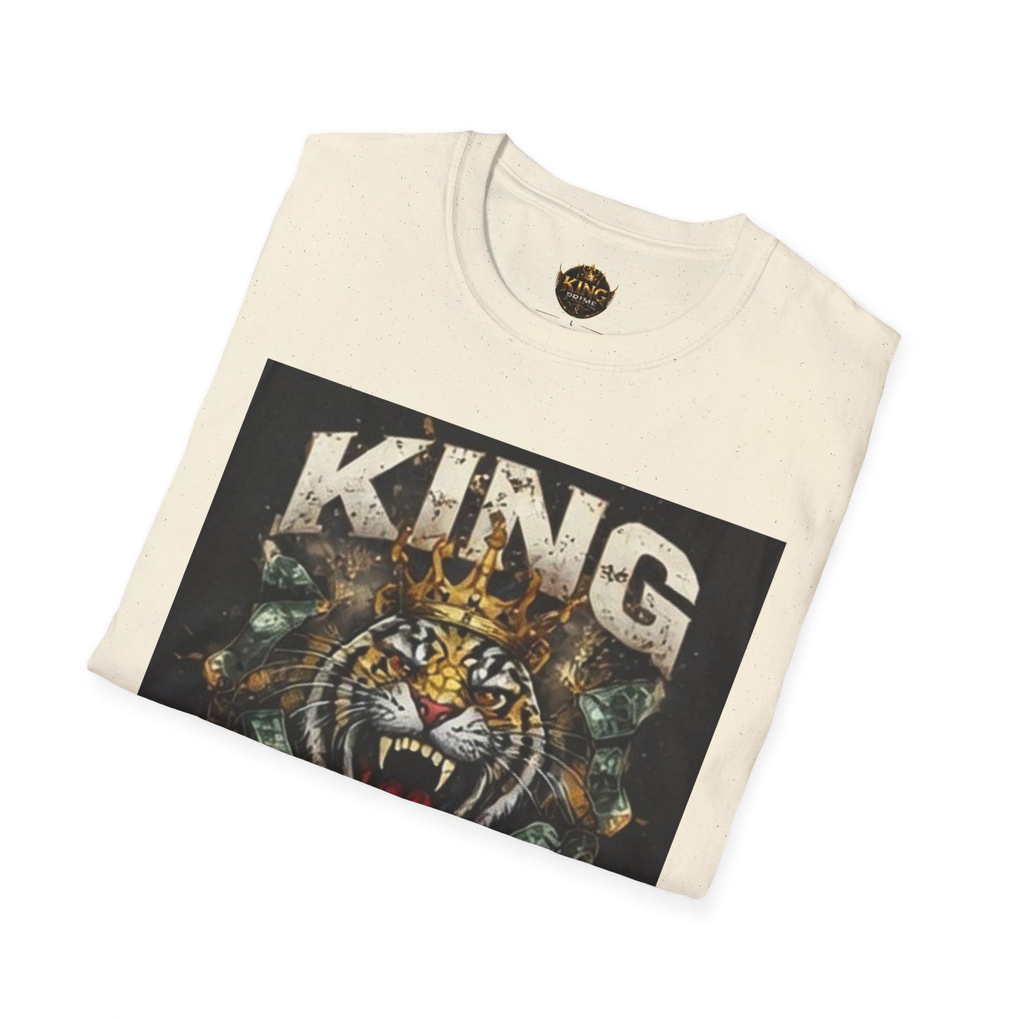 King Mentality Tiger T-Shirt — Bold Vintage Roaring Tiger Graphic Tee