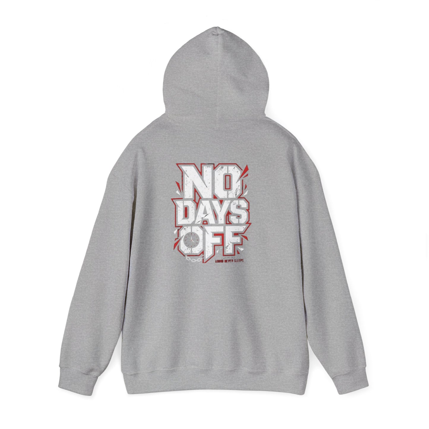 No Days Off Hoodie – Motivational Gym Sweatshirt with ‘No Days Off’ Graphic