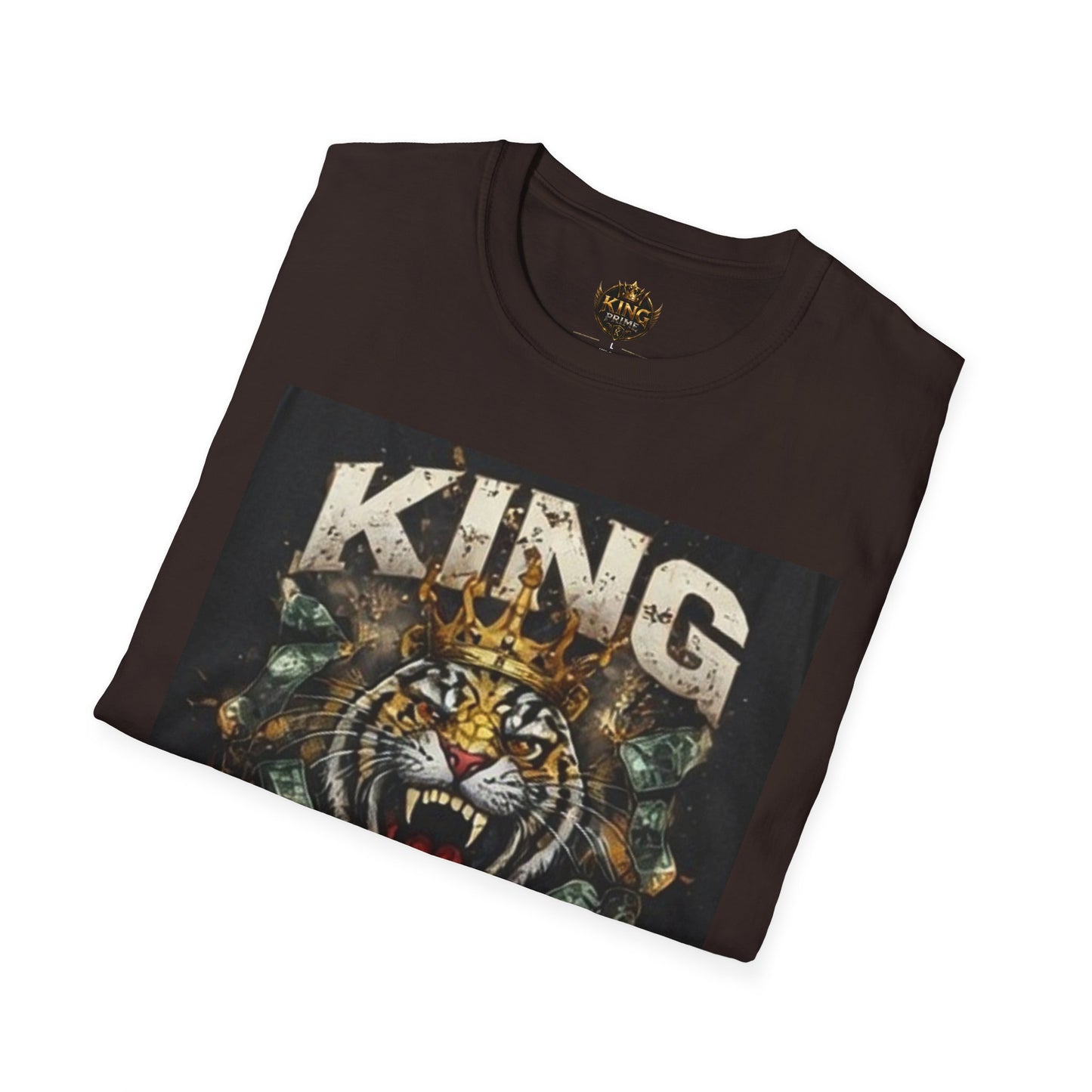 King Mentality Tiger T-Shirt — Bold Vintage Roaring Tiger Graphic Tee