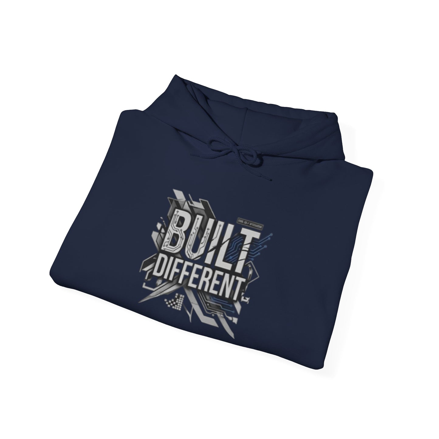 Built Different Hoodie — Tech Circuit Graphic Pullover