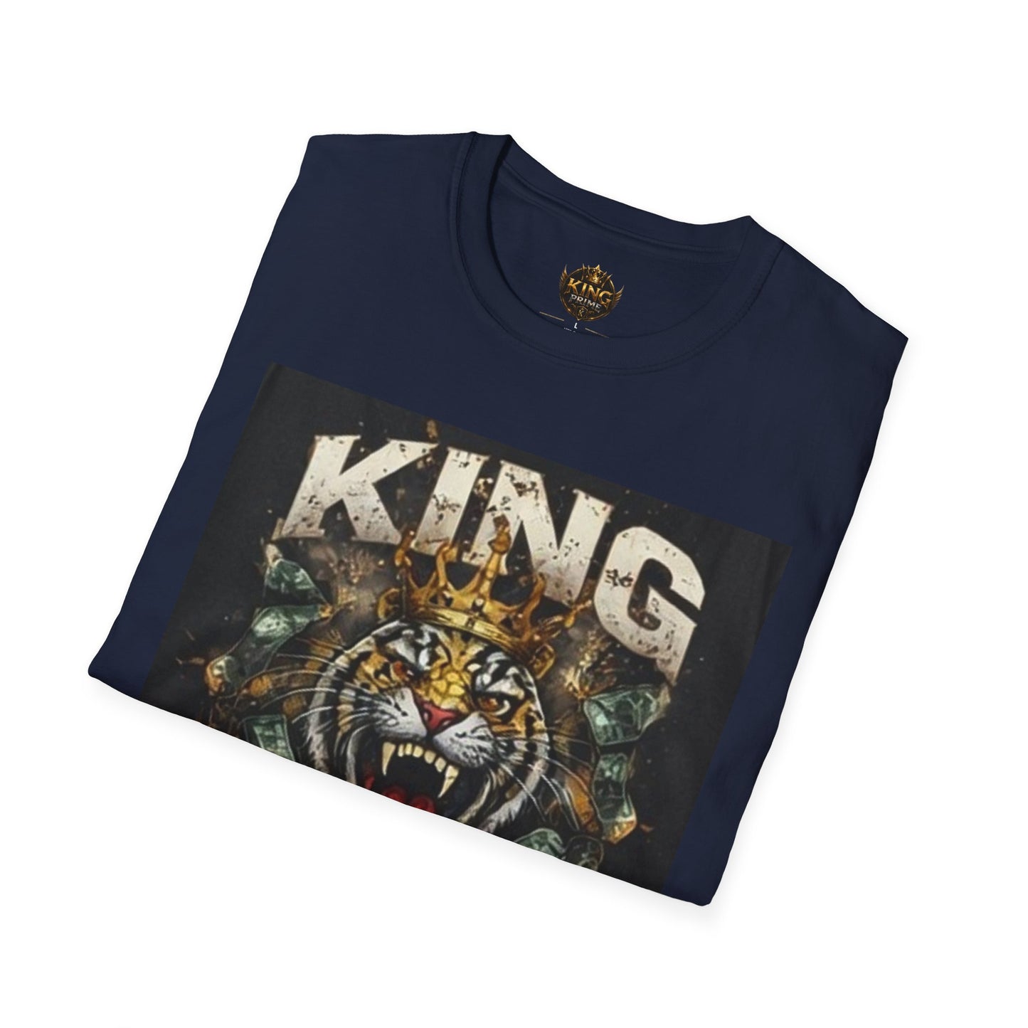 King Mentality Tiger T-Shirt — Bold Vintage Roaring Tiger Graphic Tee