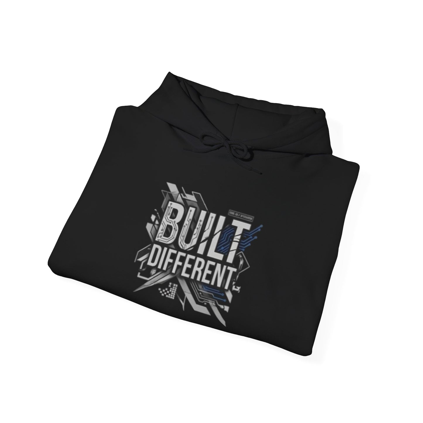Built Different Hoodie — Tech Circuit Graphic Pullover