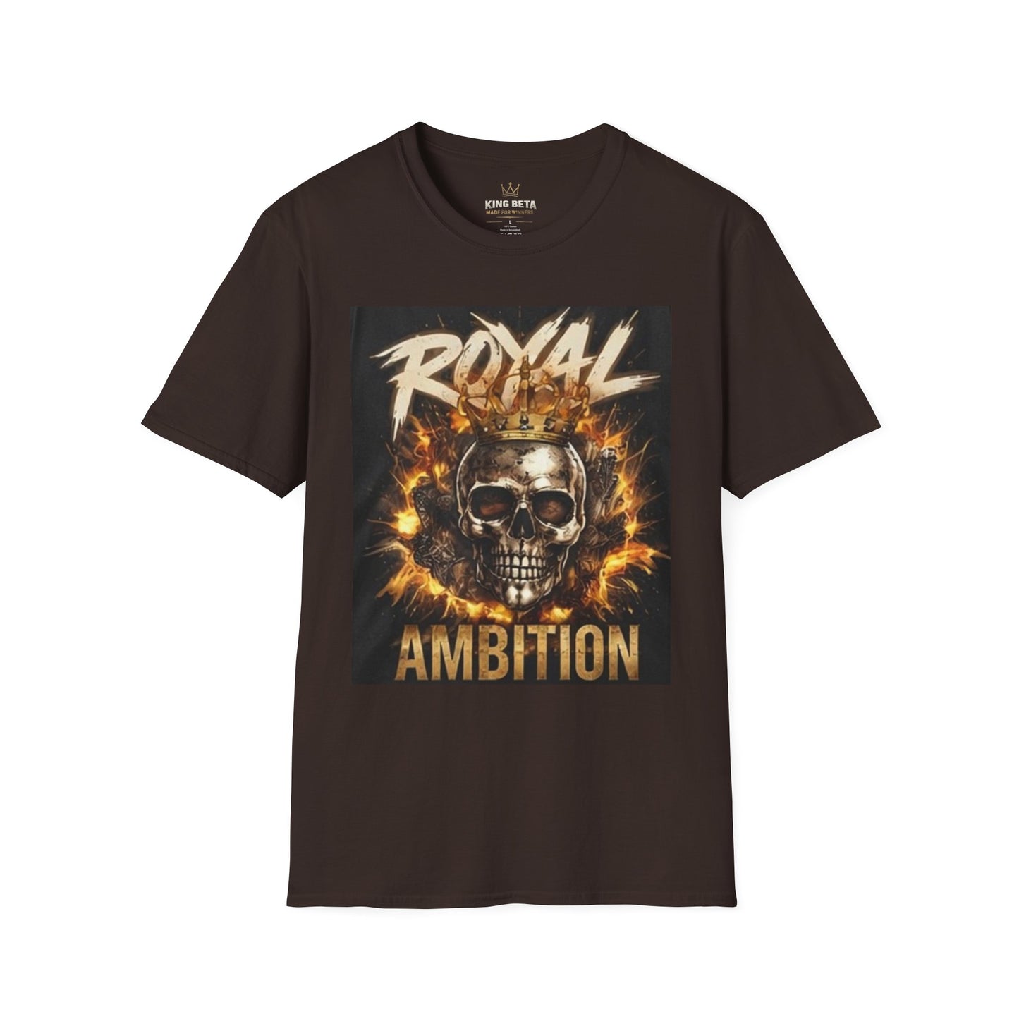 T-Shirt — "Royal Ambition" Skull Crown Graphic Tee