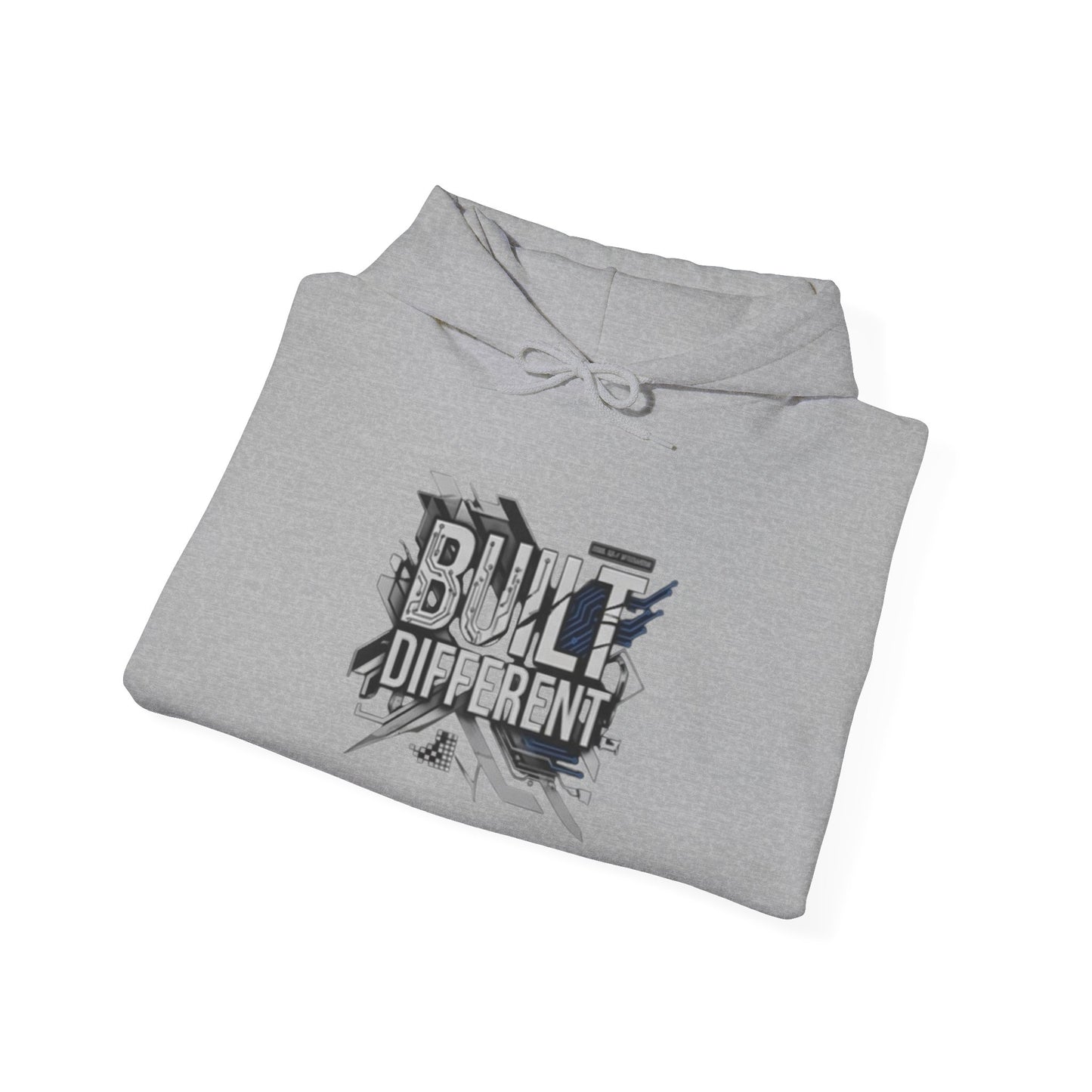 Built Different Hoodie — Tech Circuit Graphic Pullover