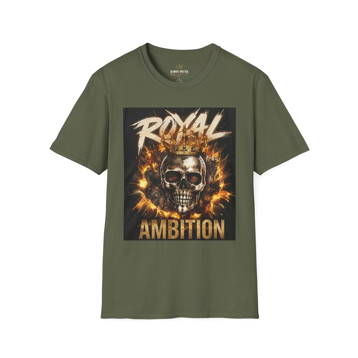 T-Shirt — "Royal Ambition" Skull Crown Graphic Tee