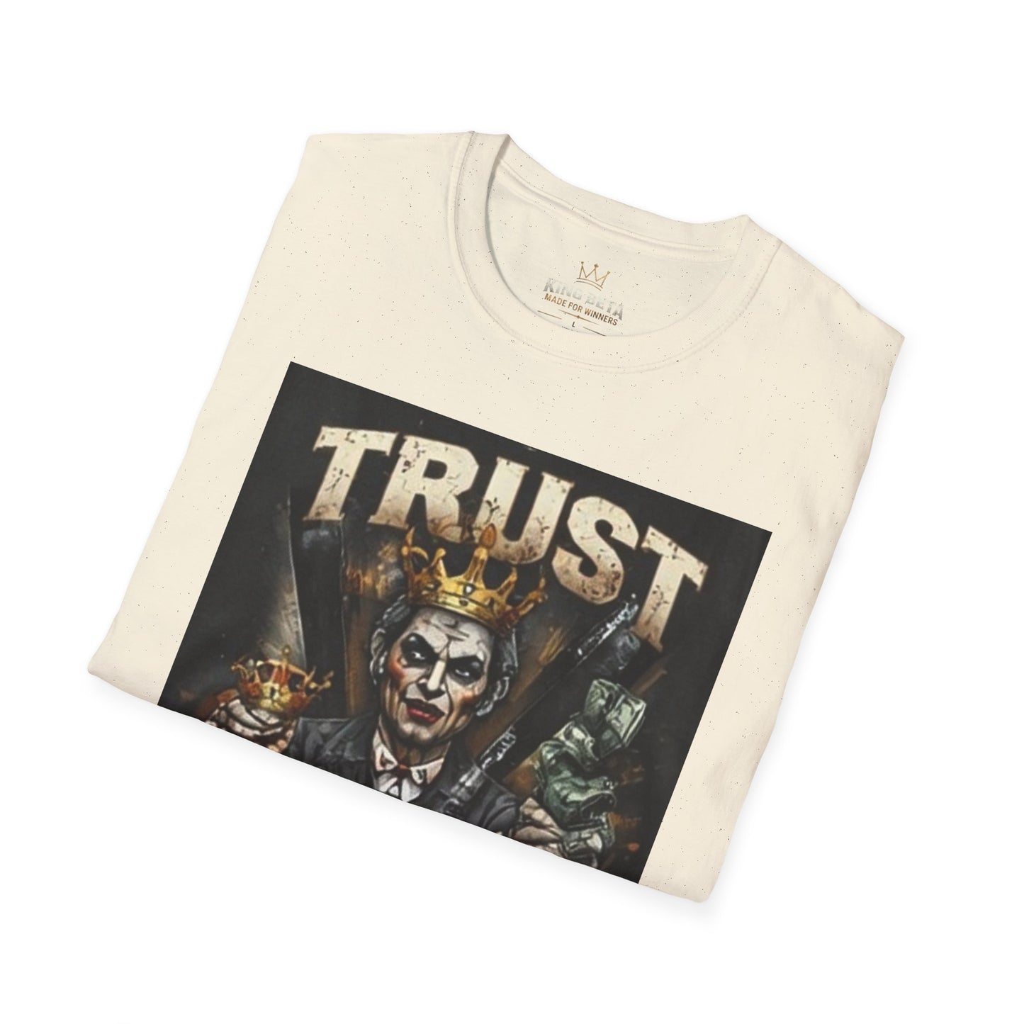 Trust No One T-Shirt — Dark Joker Crown Graphic Tee