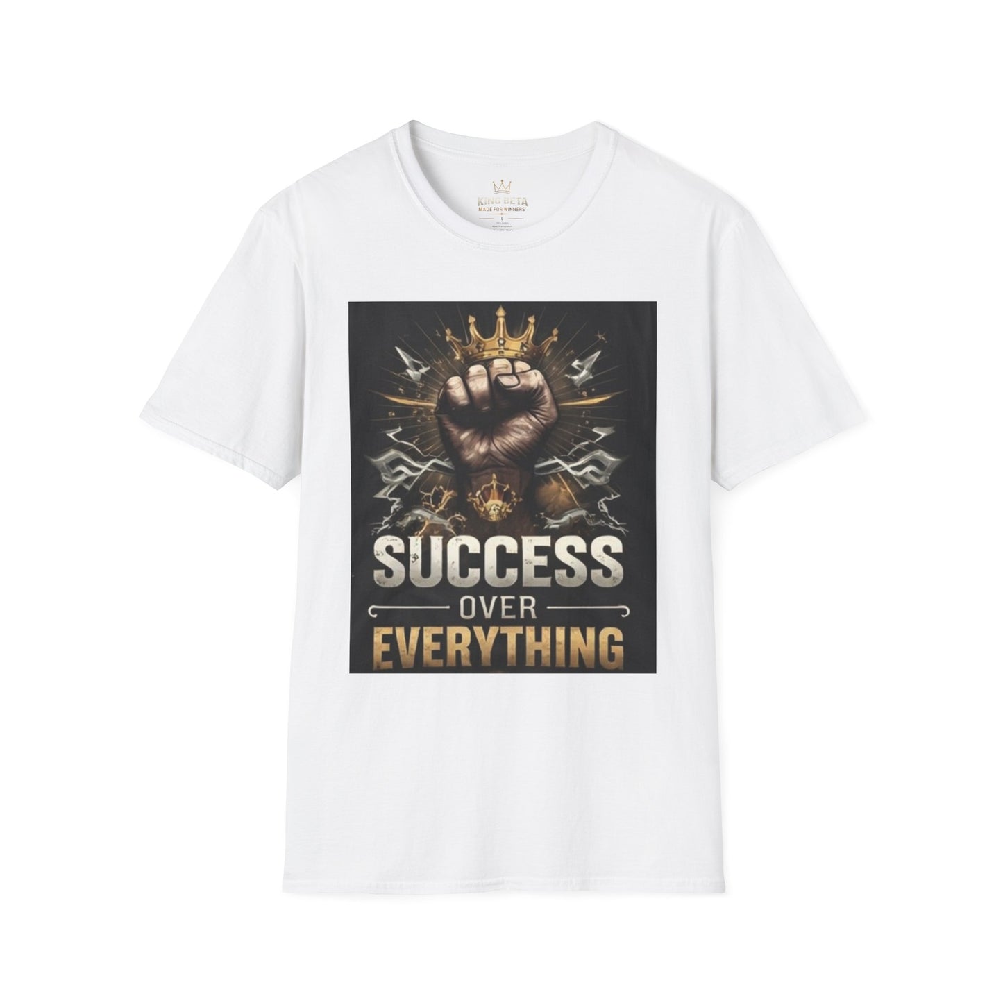 Success Over Everything T-Shirt — Motivational Crown Fist Graphic Tee
