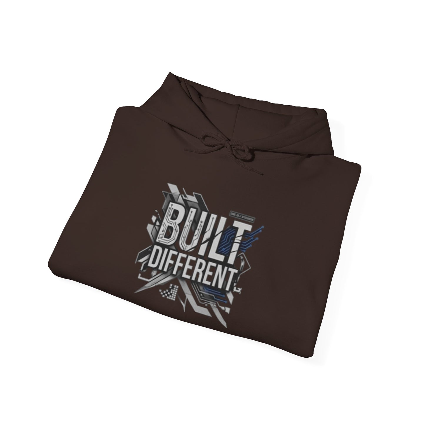 Built Different Hoodie — Tech Circuit Graphic Pullover