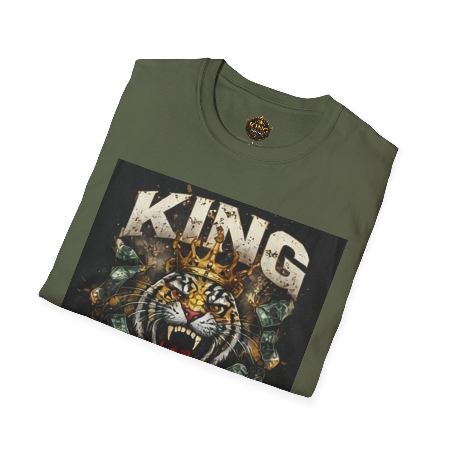 King Mentality Tiger T-Shirt — Bold Vintage Roaring Tiger Graphic Tee