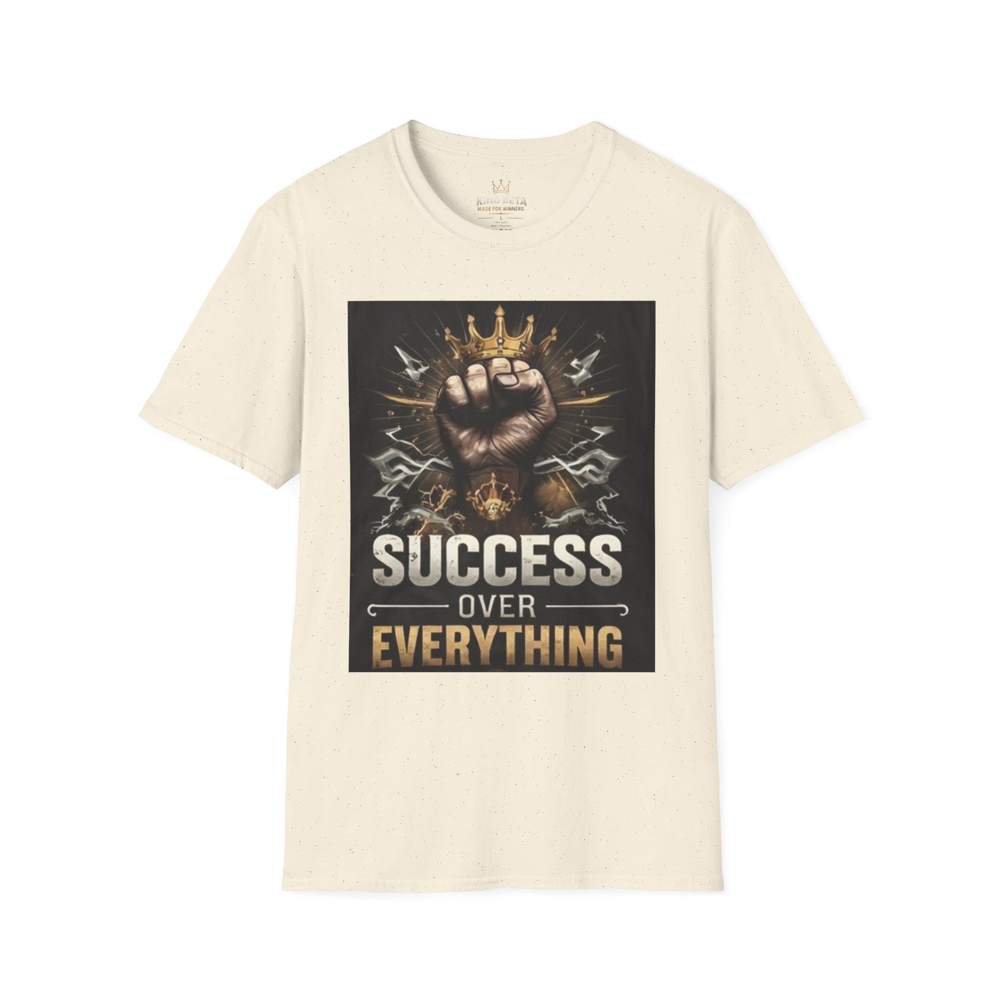 Success Over Everything T-Shirt — Motivational Crown Fist Graphic Tee