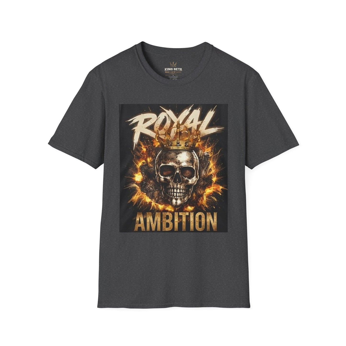 T-Shirt — "Royal Ambition" Skull Crown Graphic Tee