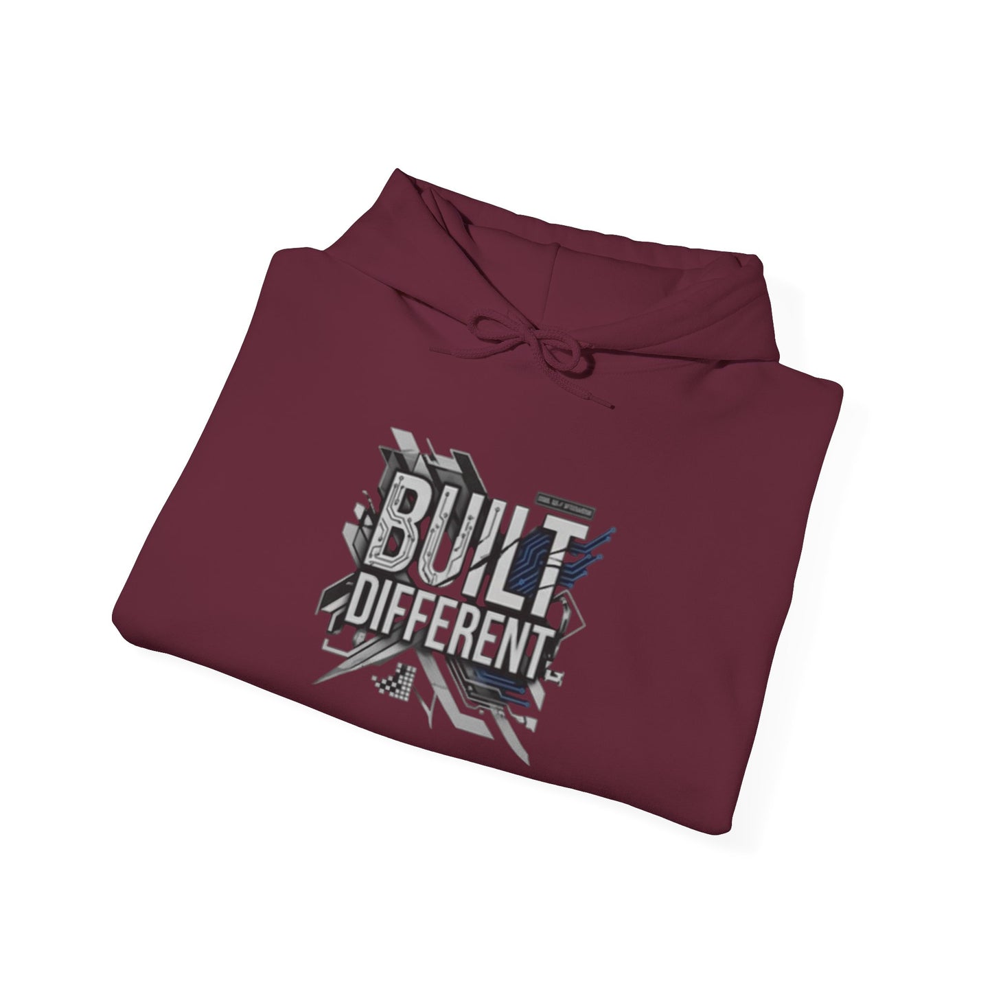 Built Different Hoodie — Tech Circuit Graphic Pullover