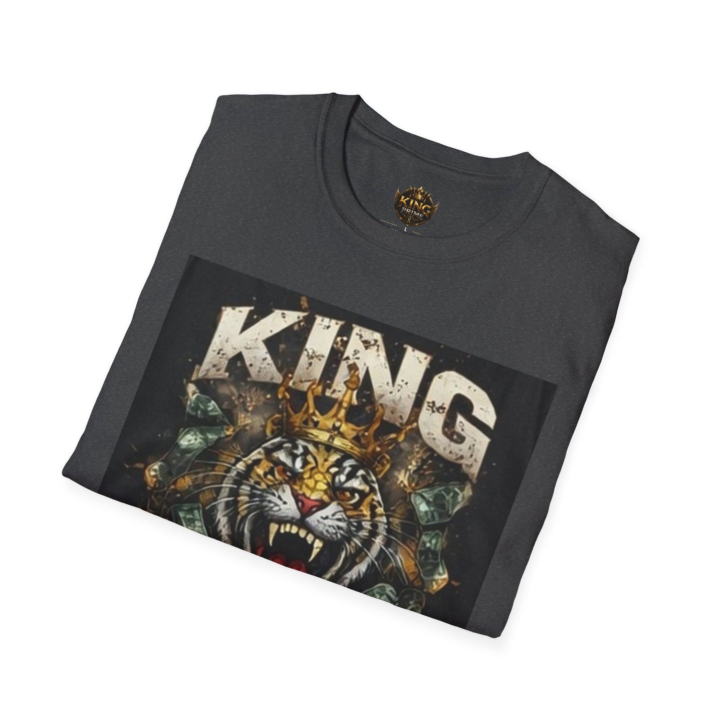 King Mentality Tiger T-Shirt — Bold Vintage Roaring Tiger Graphic Tee
